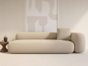 Modern Minimalist Beige Sofa