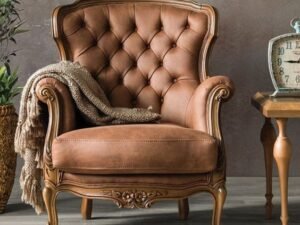 Premium Leather & Wooden Frame