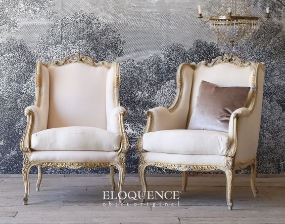 Vintage Carved Velvet Accent Chair - Image 2