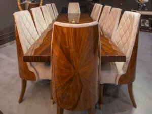 Luxury 12-Seater Dining Table Set