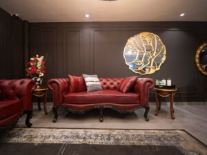 7-Seater Luxury Red  Sofa Set