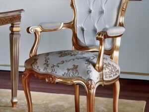 Royal Gold Carved Armchair