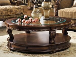 Royal Carved Round Center Table