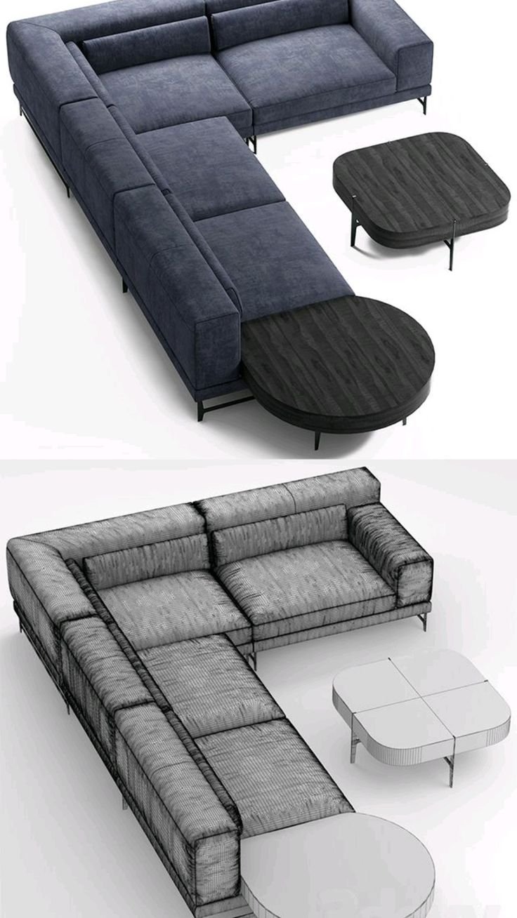 Modern Curved L-Shaped Sofa - Image 2