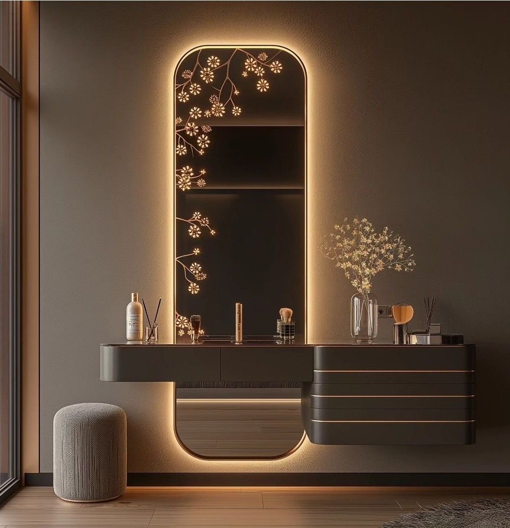 Wall-Mounted Vanity Dressing Table