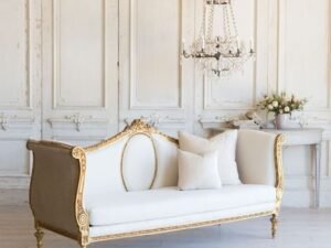 Vintage French Louis XVI Gilded Sofa