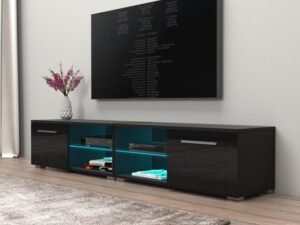 TV Console with Storage Cabinets