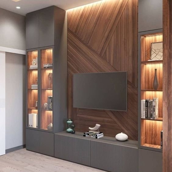 Luxury Grey Living Room TV Unit - Image 2