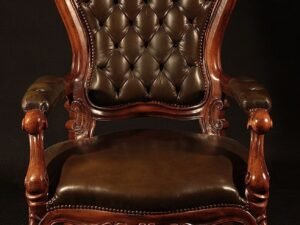 Classic Tufted Leather Armchair