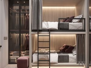 Vertigo Luxury Built-In Bunk Bed with Wardrobe