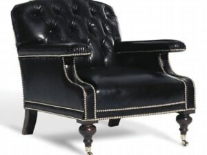 Tufted Leather Lounge Armchair