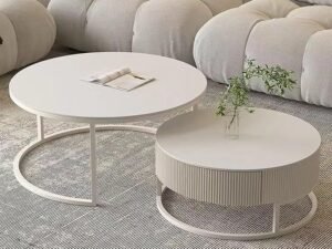 Linea Duo Modern Coffee Table Set