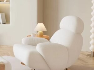 Bianco Cloud Swivel Lounge Chair