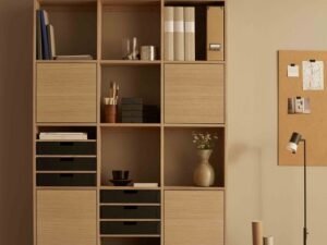 Modular Oak Book Rack