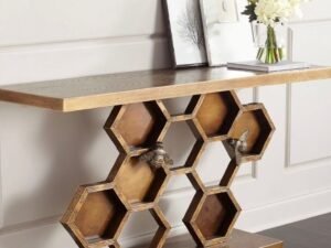 The Apiary Sculptural Walnut Console Table
