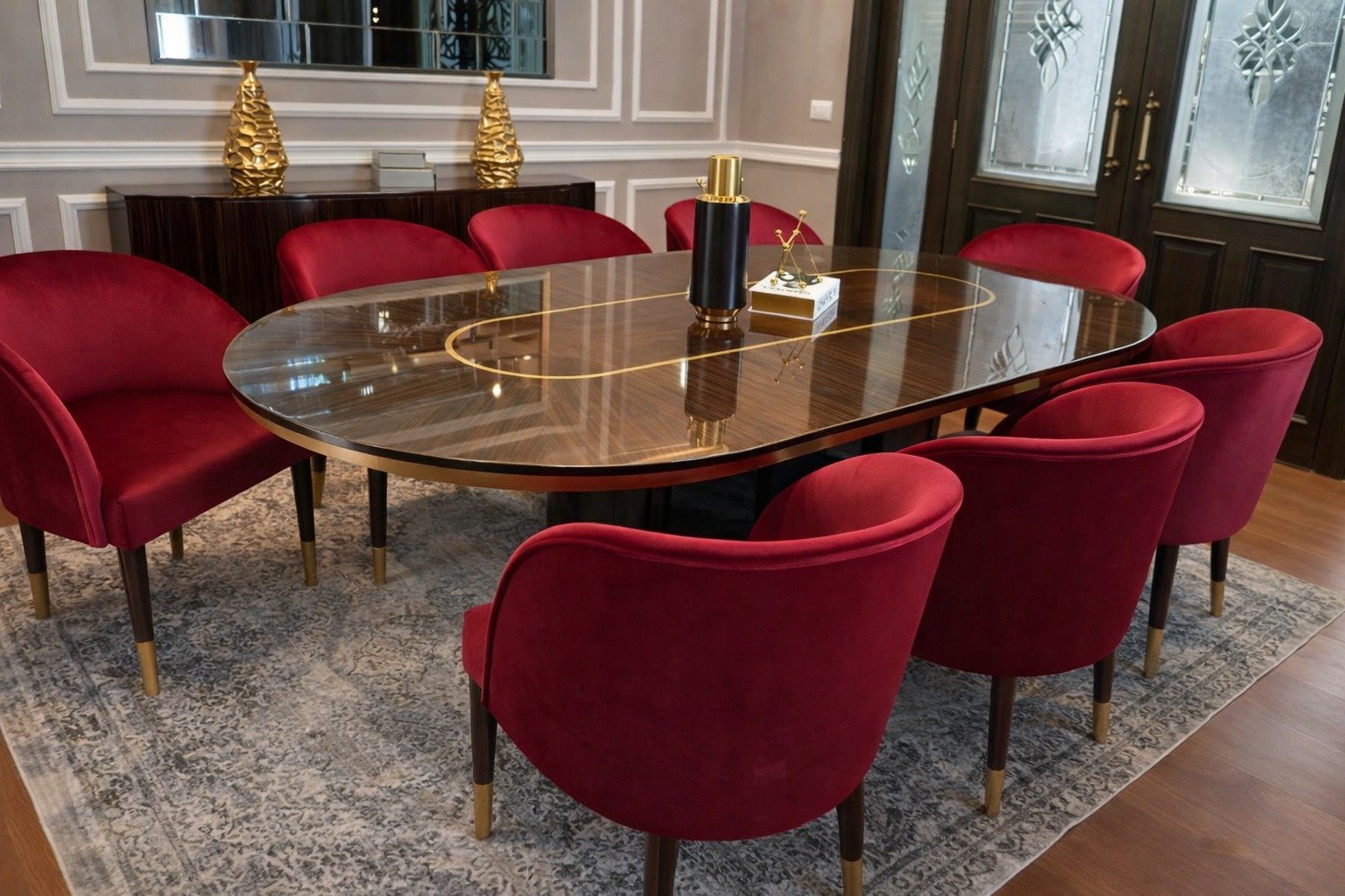 Rosso Imperia Luxury Dining Ensemble