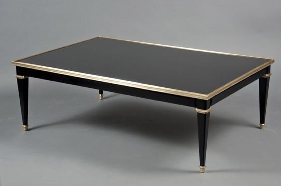 Lusso Noir Gold-Trim Coffee Table