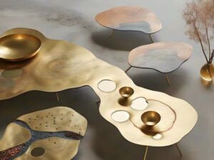 Organic Luxe Sculptural Coffee Table Set