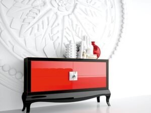 The Red & Black Lacquer Sideboard