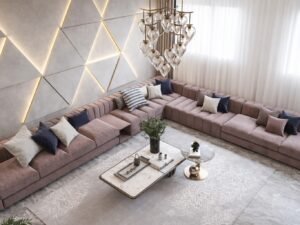 Blush Meridian Modular Sectional