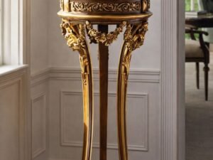 Regal Gilded Pedestal Table