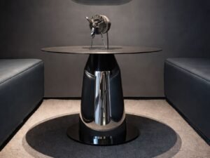 Obsidian Halo Side Table