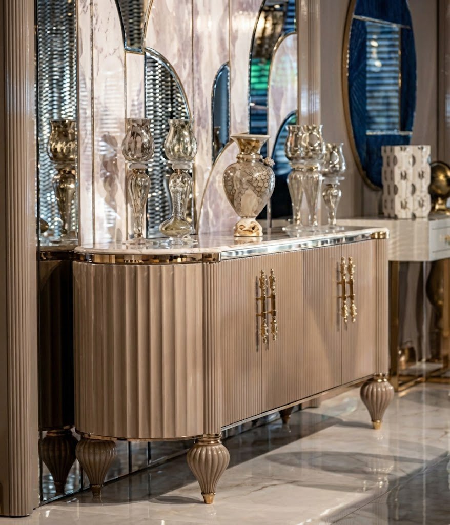 Elegant Contemporary Console Cabinet